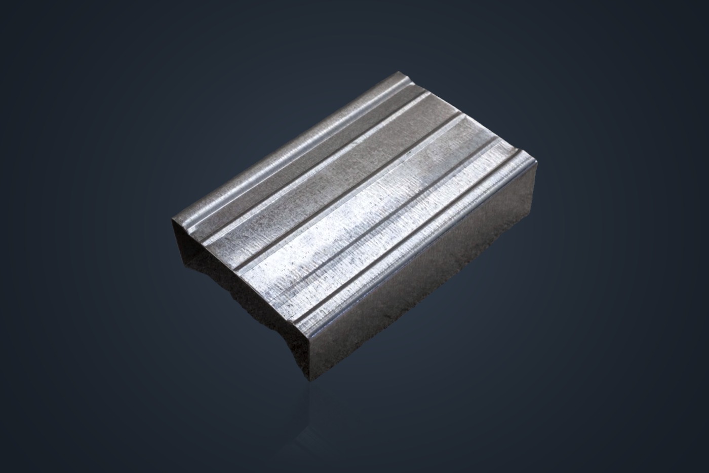 Track — view 1 of 4, galvanised steel profile on a plain background.