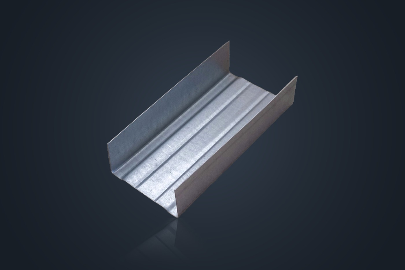 Track — view 4 of 4, galvanised steel profile on a plain background.