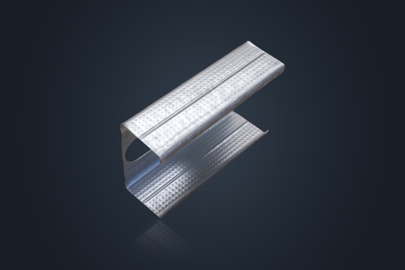 Stud — view 3 of 4, galvanised steel profile on a plain background.